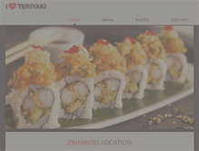 Tablet Screenshot of iloveteriyakiandsushi.net